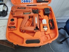 PASLODE Impulse IM250 II F16 Brad Nail Gun With 2x Battery and Case Etc.