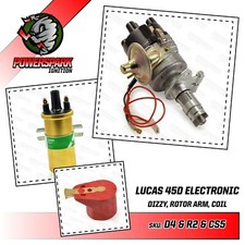 Powerspark Lucas 45D4 Electronic Distributor with Gold Sports Coil DLB105