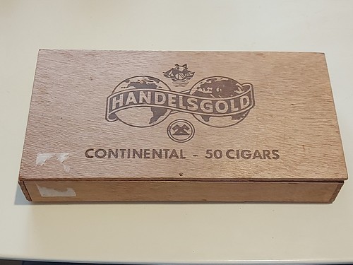 Vintage handelsgold cigar - cigar, box