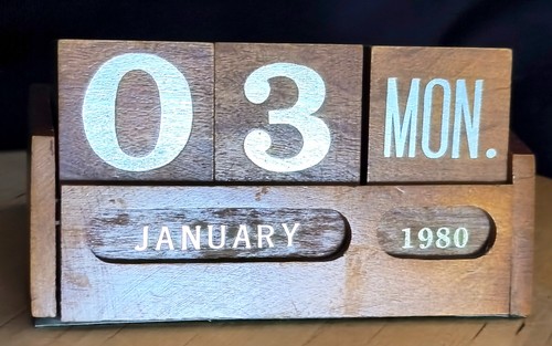 1974 1985 wooden perpetual - 1974,
