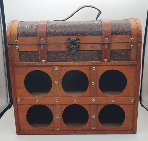 Wine rack wooden trunk vintage - wine,