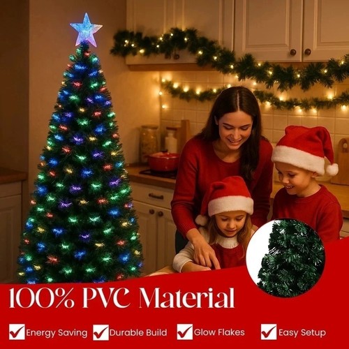 4ft fibre optic christmas tree - fibre,