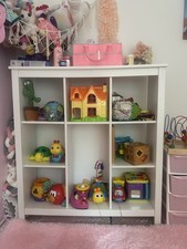 Large Kallax Unit 3x3 Shelves Storage Unit White