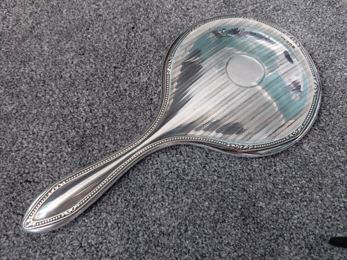 Vintage silver hand mirror - vintage,