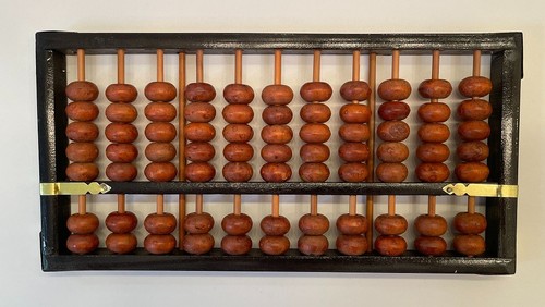 Vintage chinese wooden abacus - vintage,