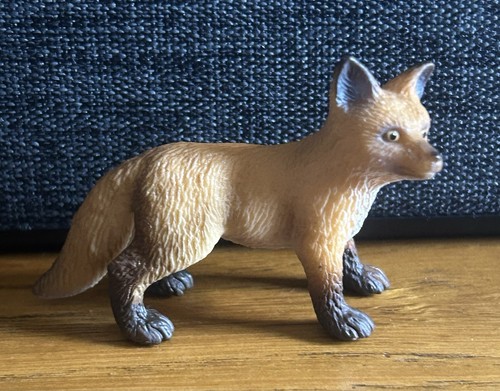 Schleich fox cub toy used - cub,