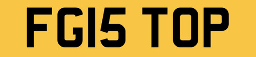 Number plate private - fg,