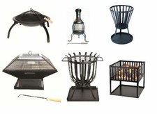 FIRE PIT FOLDING GARDEN FIRE PIT CAMPING PATIO HEATER LARGE LOG BURNER BBQ NEW