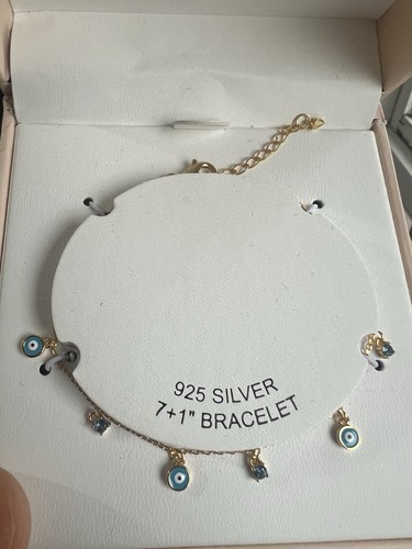 925 silver sterling evil eye - silver,