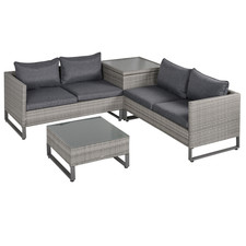 Outsunny 4‑Pc Rattan Sofa