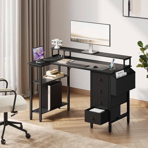 Shaped gaming desk with - gaming,