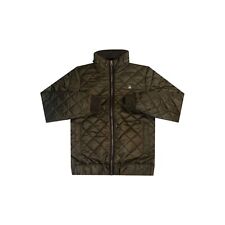 G-STAR Men's Dark Bronze Green Meefic Quilted Long Sleeve Overshirt RRP £80