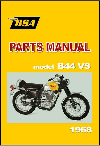 Bsa parts manual - b44, victor