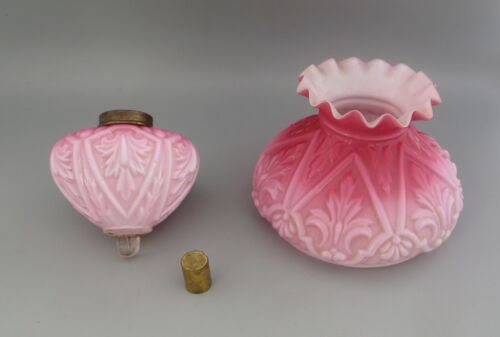Antique pink cranberry moulded - antique, pink/cranberry