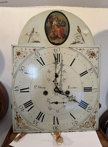 Large antique day longcase - 8,
