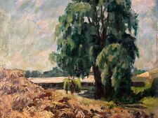 Very Beautiful Landscape Painting Oil Canvas Post Impressionist 1930 To Identify