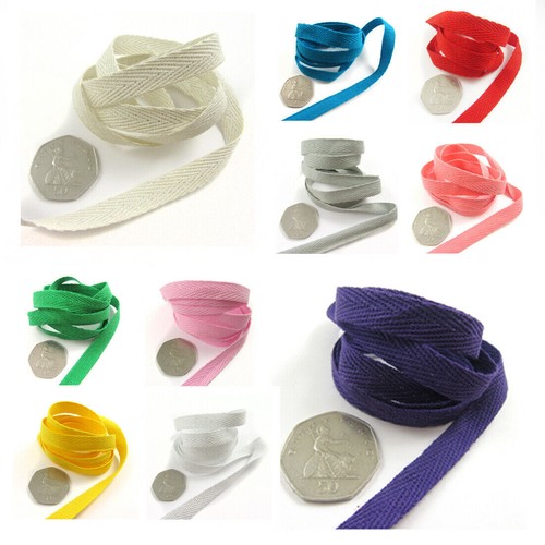 10mm twill tape - twill, colours*