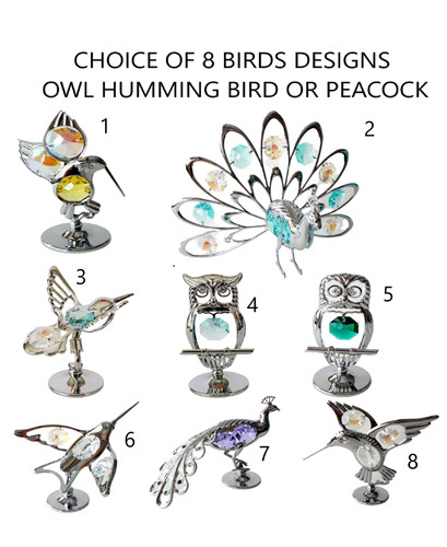 Crystocraft ornament bird - crystocraft,
