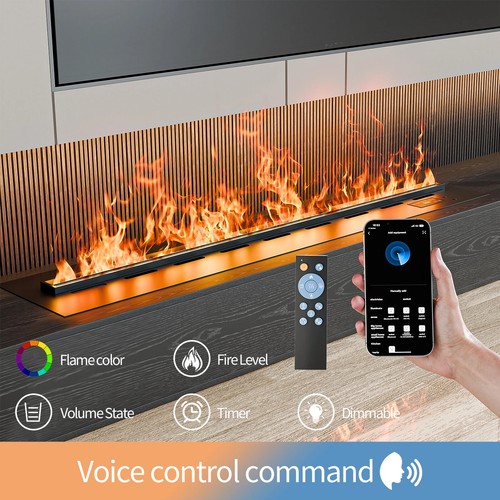 Water vapor fireplace - water,