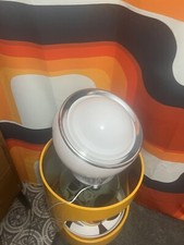 VINTAGE WHITE GIANT SPACE AGE BALL LAMP Mid Century Italy Guzzini Style Habitat