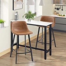 Bar Stools Set of 2 with Back