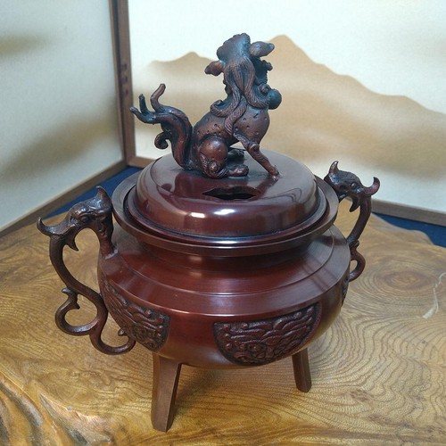 Japanese bronze incense - japanese,
