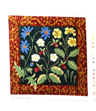 Ehrman Needlepoint Finished Candace Bahouth Completed Cluny Floral Maytime