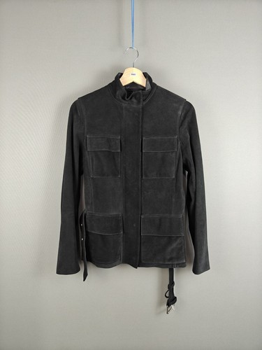 Belstaff black suede leather - belstaff,