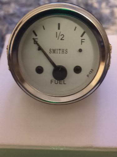 Smiths white face fuel gauge - smiths,