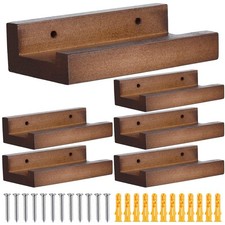 6PCS Wooden Vinyl Record