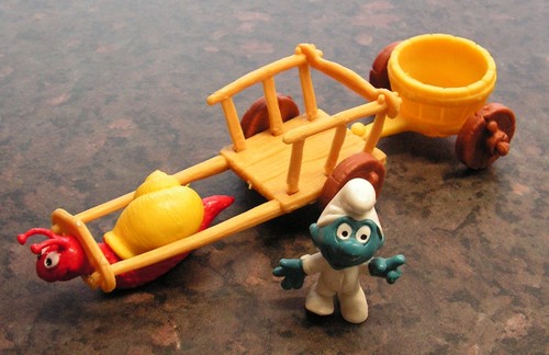 Snail cart smurf playset - smurf,