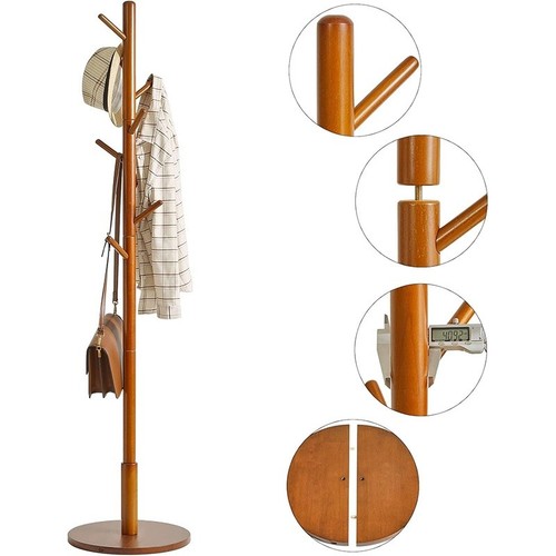 Wooden coat stand rack - coat,