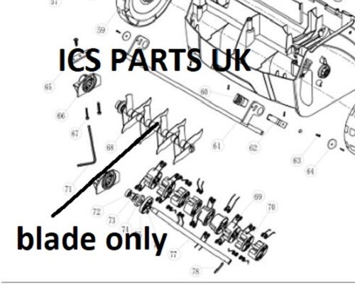 Cobra electric scarifier blade - scarifier,