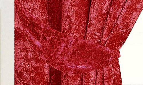 Wine red crushed velvet - wine,