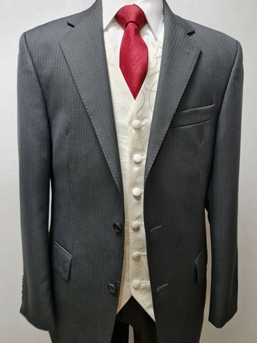 Mens grey herringbone morning - grey,