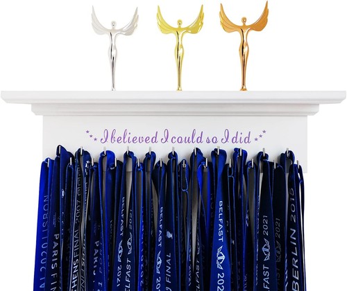 White medal hangers display - white,
