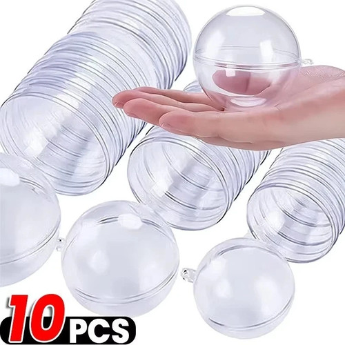 Clear plastic balls - balls, christmas