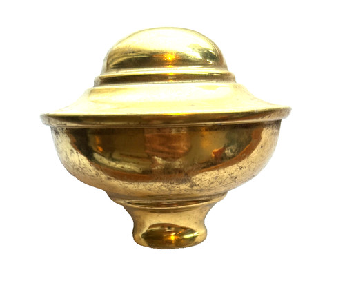 Bed knob spun brass high - spun,
