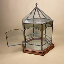 Copper Glass Terrarium Wood