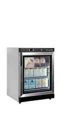 BRAND NEW TEFCOLD UF200VG STAINLESS STEEL GLASS DOOR DISPLAY ICE CREAM FREEZER