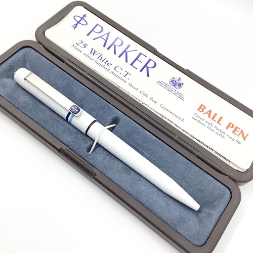 Parker white ballpoint pen - 25,