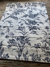 LAURA ASHLEY Roman Blind Bespoke Made W82 x D110cm Floral "Lloyd" Jacquard