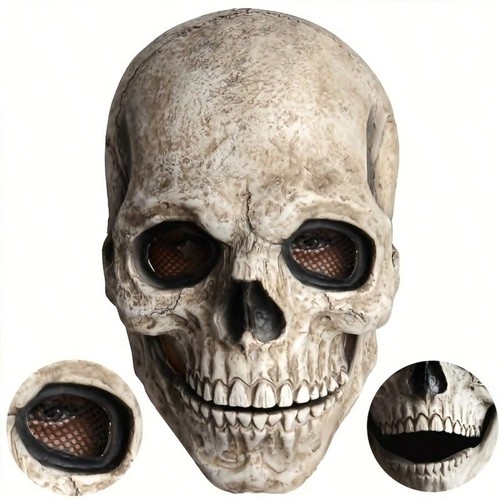 Latex skull mask - latex, head