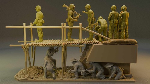Vietnam war viet cong - cong, ambush-