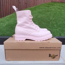 Dr Martens 1460 Pascal Mono Boot Pink Virginia Leather Size UK 5