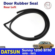 Rear Left Weatherstrip Door Rubber Seal Fits Datsun B110 1200 4D Sedan 1970-73