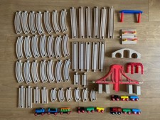 Wooden Train Set Track Bridge