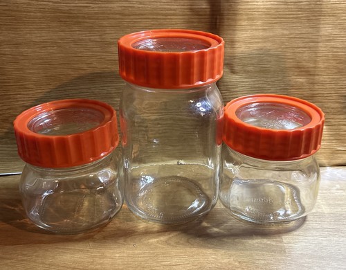 Vintage orange lidded - 3,