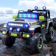 Kids 4WD Electric Ride On Car 1-6Y Remote Control Jeep w/ Music Lights Swing