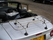 Boot / luggage rack  carrier, Mazda MX-5, stainless steel & fitting kit, MX5 s/s